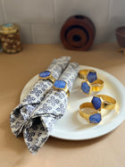 Crystal Agate Napkin Rings Set