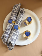 Crystal Agate Napkin Rings Set of 6
