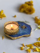 Swastik Tea Light Candle Holder Set of 2