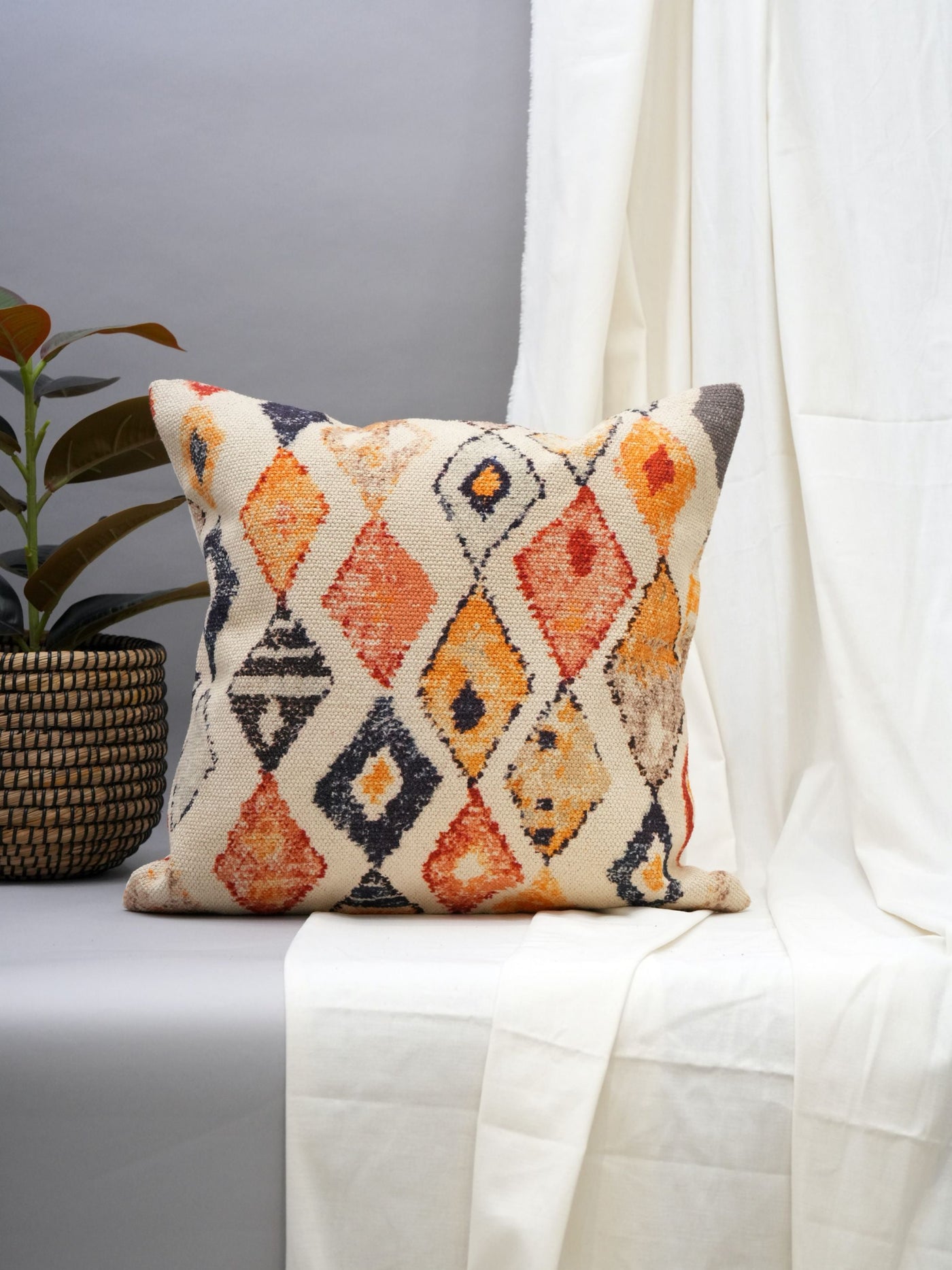 Bohemian Diamond Pattern Cushion Cover