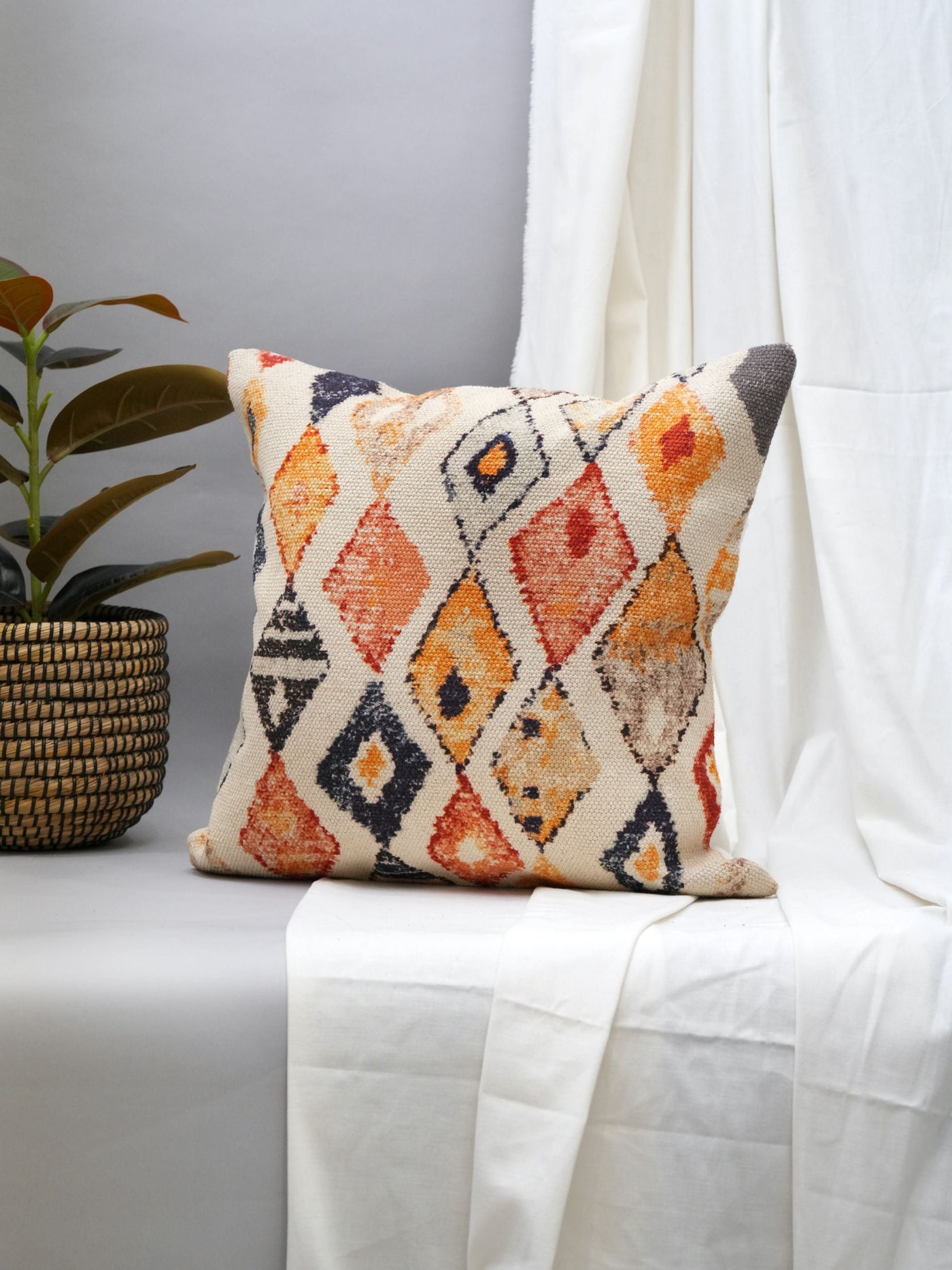 Bohemian Diamond Pattern Cushion Cover