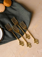 Brass Fork Cutlery 4 Pc