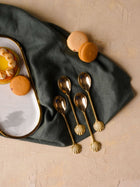 Brass Spoon Cutlery 4 Pc