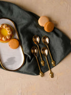 Brass Spoon Cutlery 4 Pc