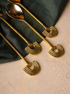 Brass Spoon Cutlery Set of 4