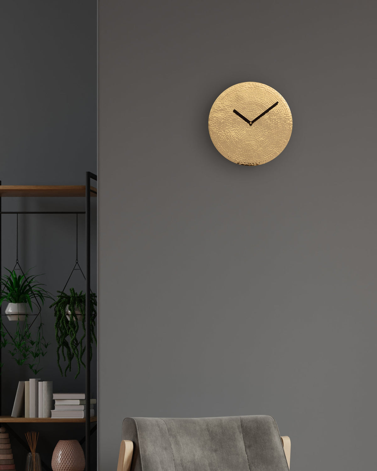 Wall O Clock - Brass - Product Image 
