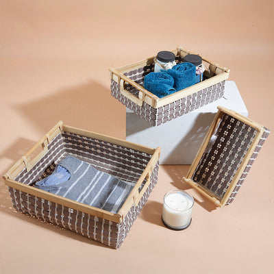 Milano Organizer Brown White