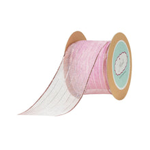 Sheer- Metallic Stripes Ribbon