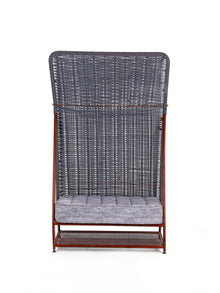 Brass M.S and fabric Bunaai Bench