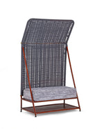 Brass M.S and fabric Bunaai Bench