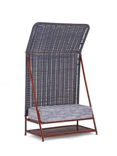 Brass M.S and fabric Bunaai Bench