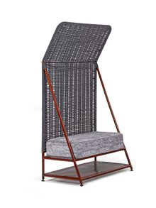 Brass M.S and fabric Bunaai Bench