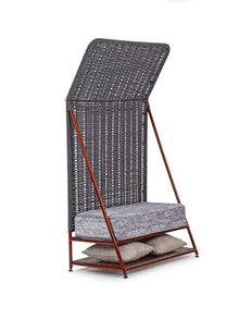 Brass M.S and fabric Bunaai Bench