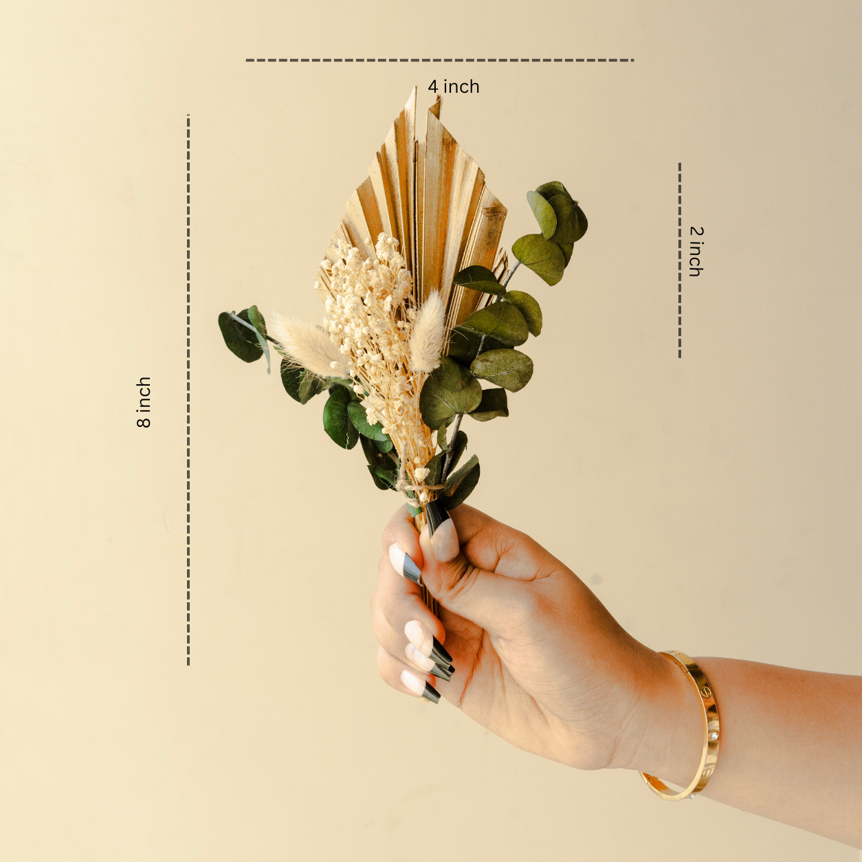 Amber Serenity Reed Diffuser with Dried Flowers & Vase | Home Fragrance