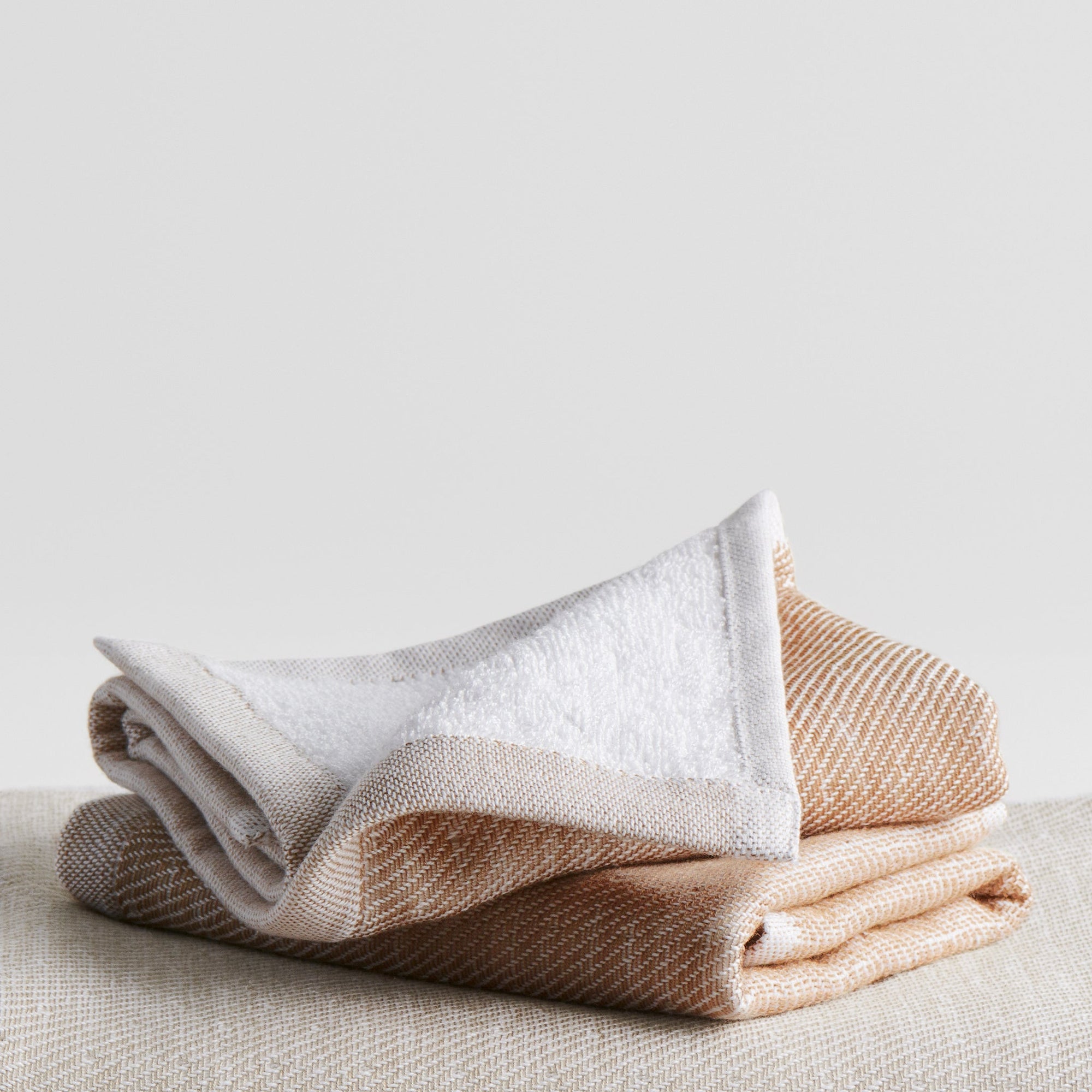 Burlap | Cotton Bamboo | Hammam Terry | Face Towels - Set of 2