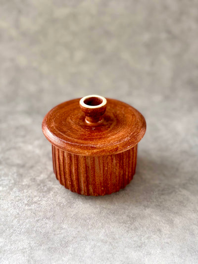 Brick and Moss Butter Crock