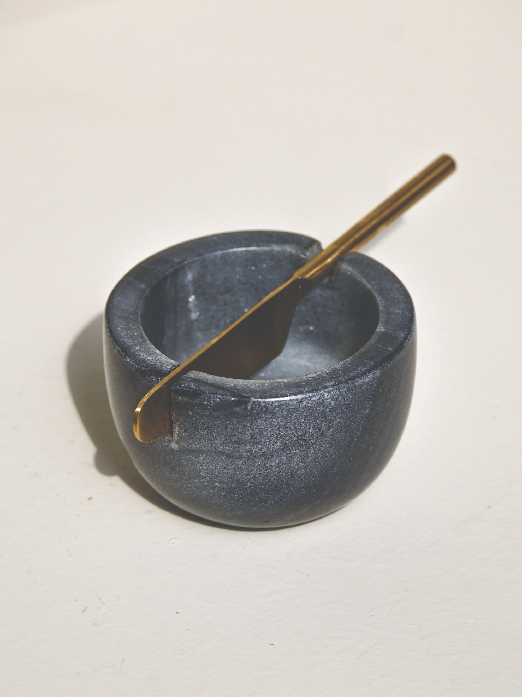 Marble Butter Dish & Knife