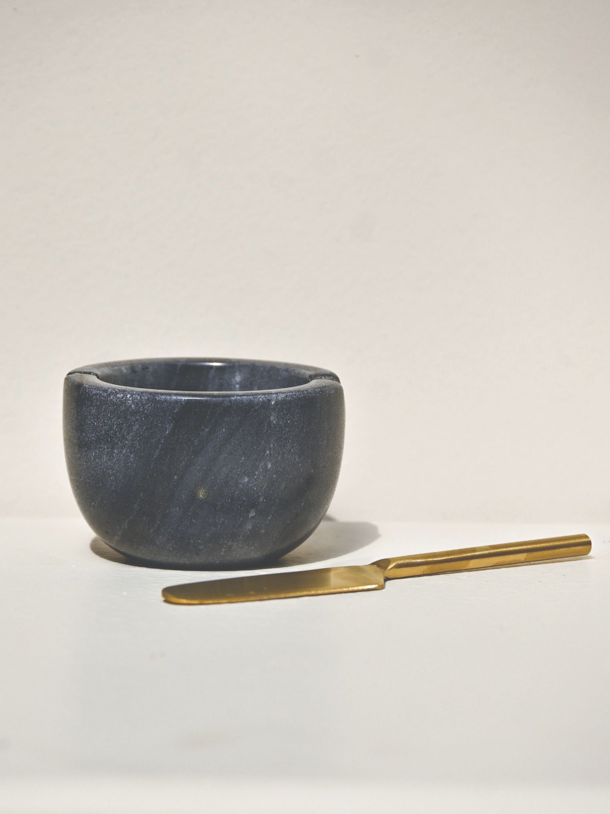 Marble Butter Dish & Knife