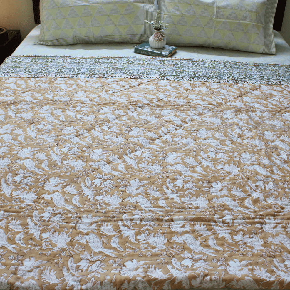 Anand Bagh-Handblock Cotton Quilt