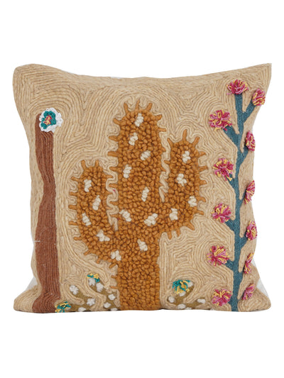 Cushion Cover - Cactus Embroidered
