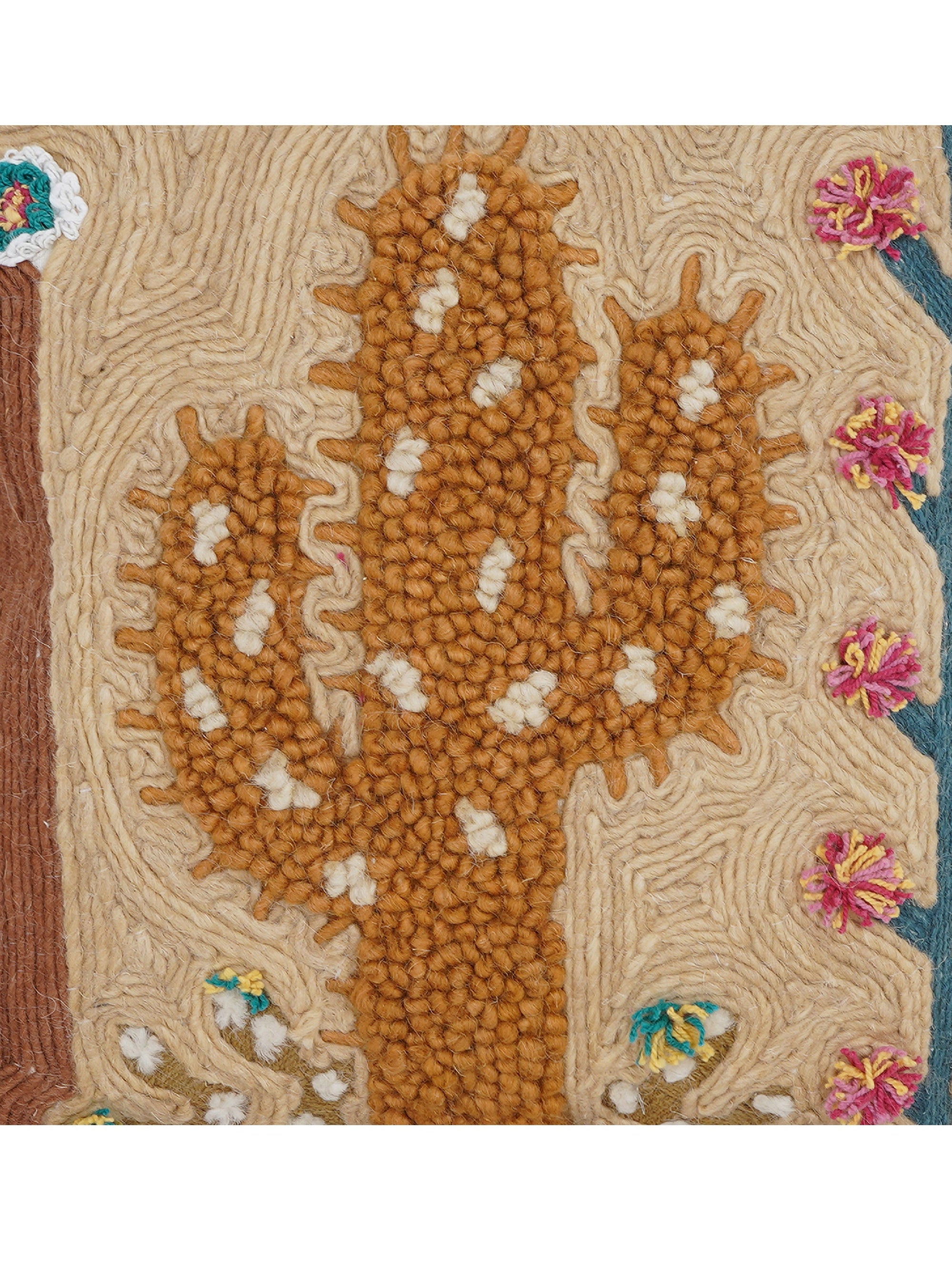 Cushion Cover - Cactus Embroidered