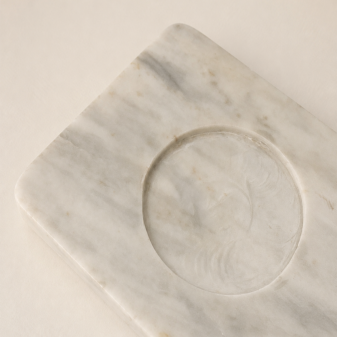CAMI - IVORY MARBLE PLATTER TRAY