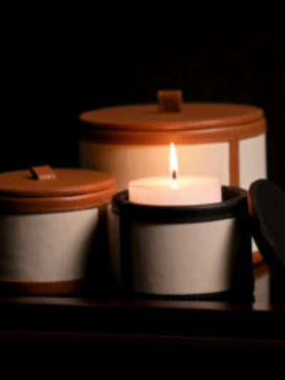 Leather Candle Holder - Combo