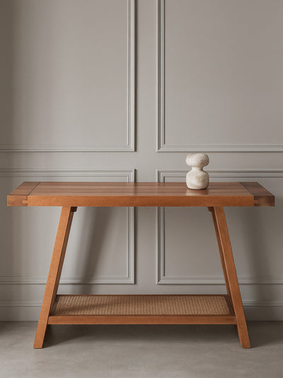 Cane Hearth Console