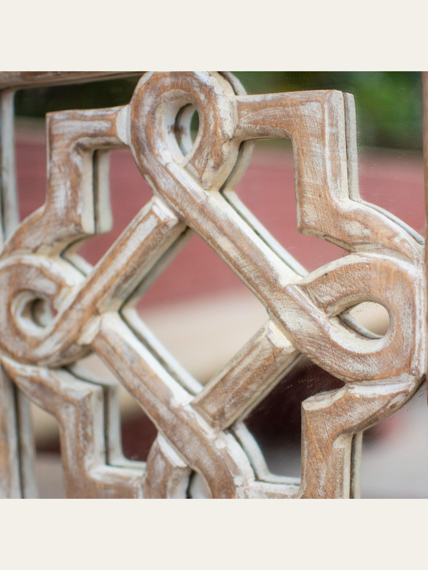 Carved Wooden Jaali Mirror