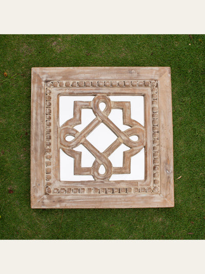 Carved Wooden Jaali Mirror