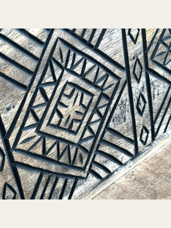 Carved Wooden Wall Shelf