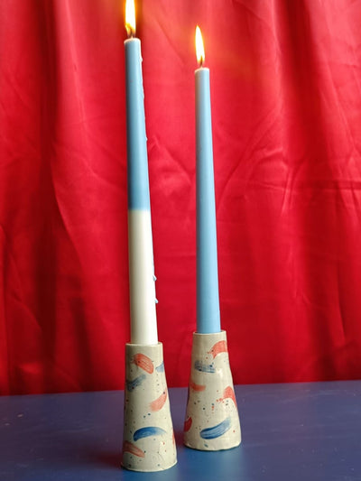 Cascade Taper Candle Holder Set