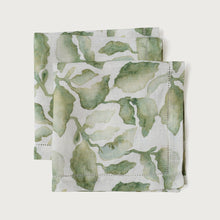 Cascade Green Gift Set-Linen Napkins & Napkin Rings
