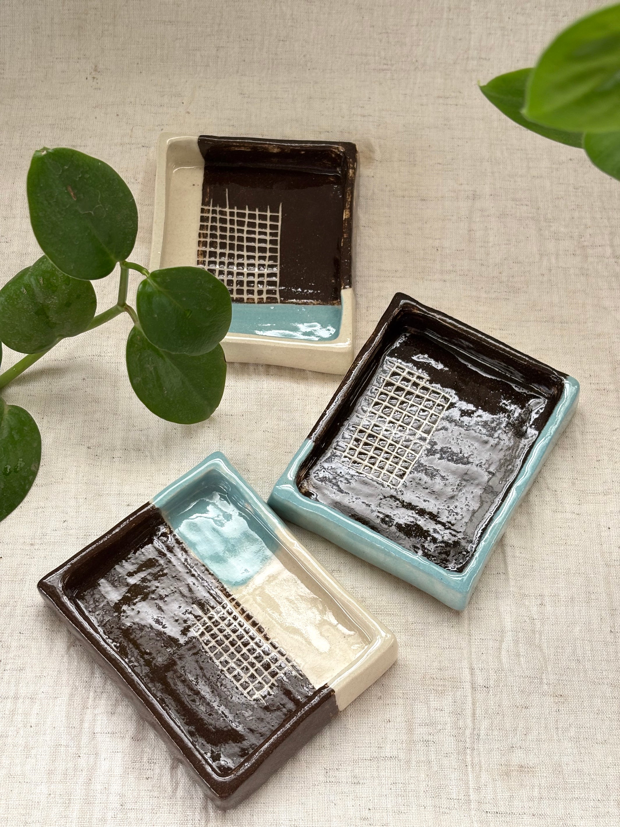 Mod Gridline Mini dish - Set of 3