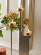 Celestial Silver Candle Stand
