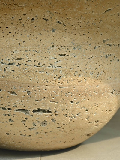 Ceres Travertine Sphere Coffee Table