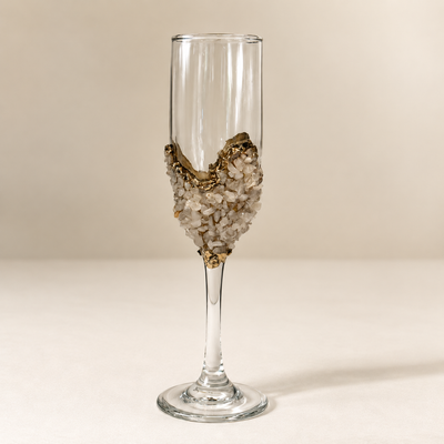 Limited edition - Claire - Rose Quartz Champage Glass