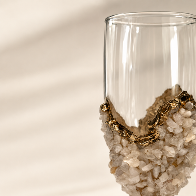 Limited edition - Claire - Rose Quartz Champage Glass