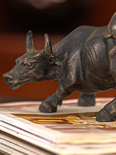 Charging Ox Decor Object