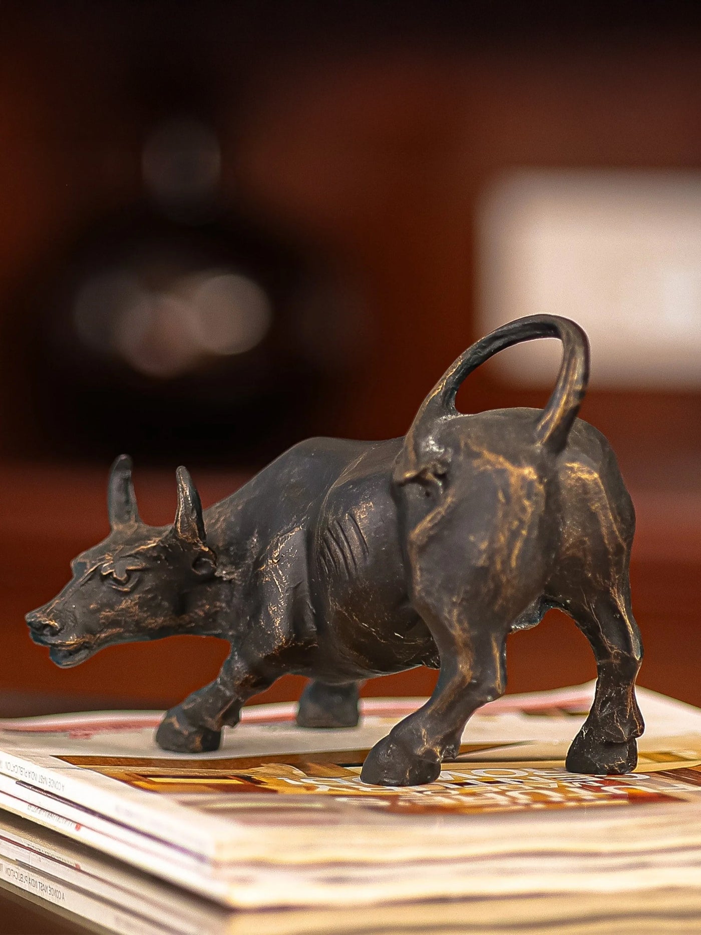 Charging Ox Decor Object