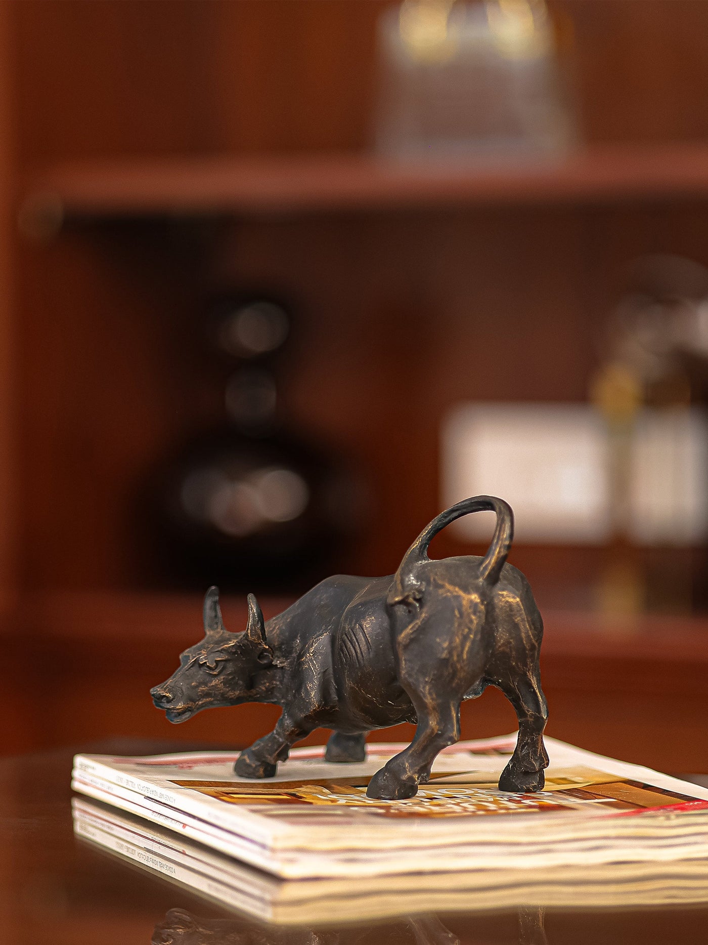 Charging Ox Decor Object