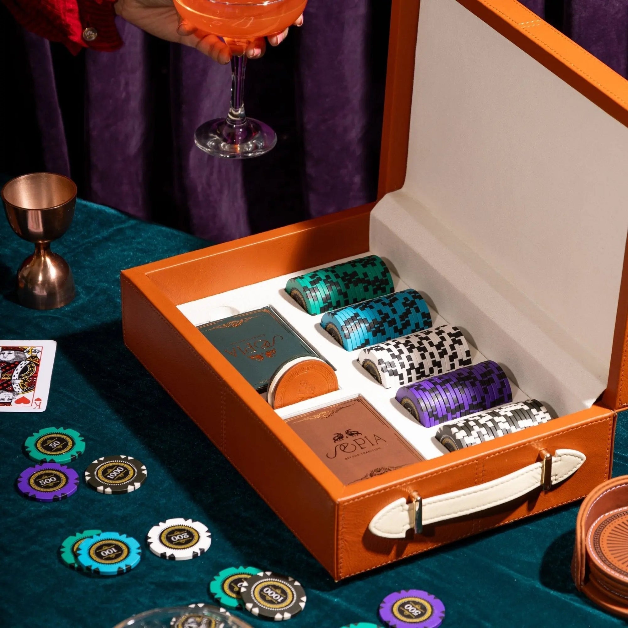 Chateau Poker Set - Small - Sepia Homes