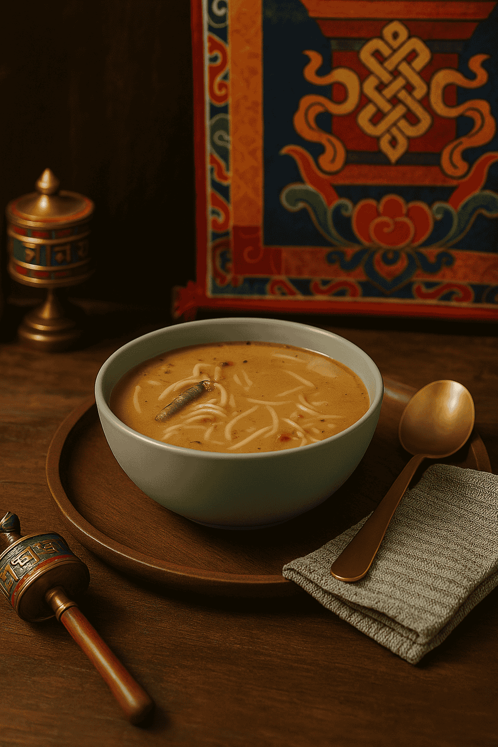 Sage Green Ceramic Thukpa Bowl