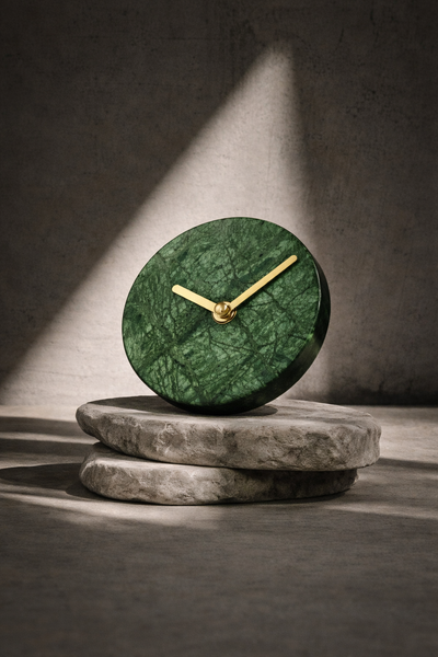 Green Marble Clock