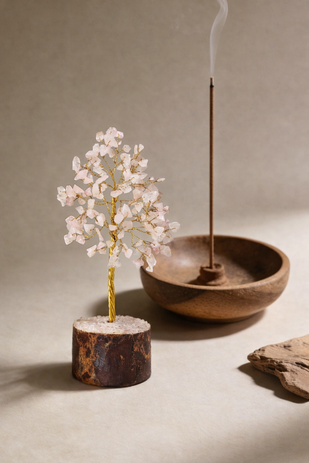 Rose Quartz Healing Tree