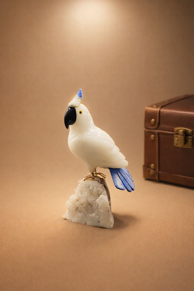 Gemstone Bird Figurine