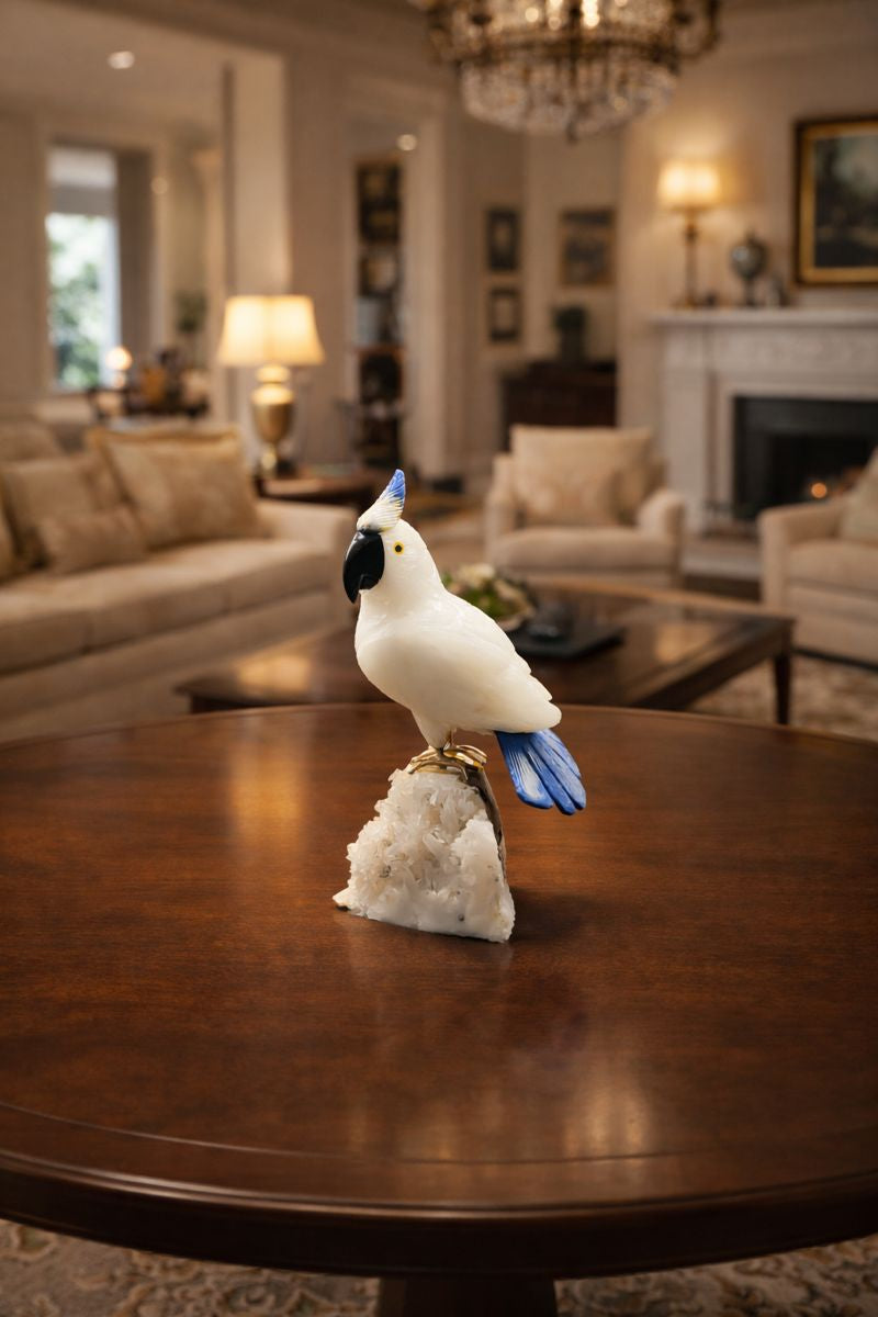 Gemstone Bird Figurine