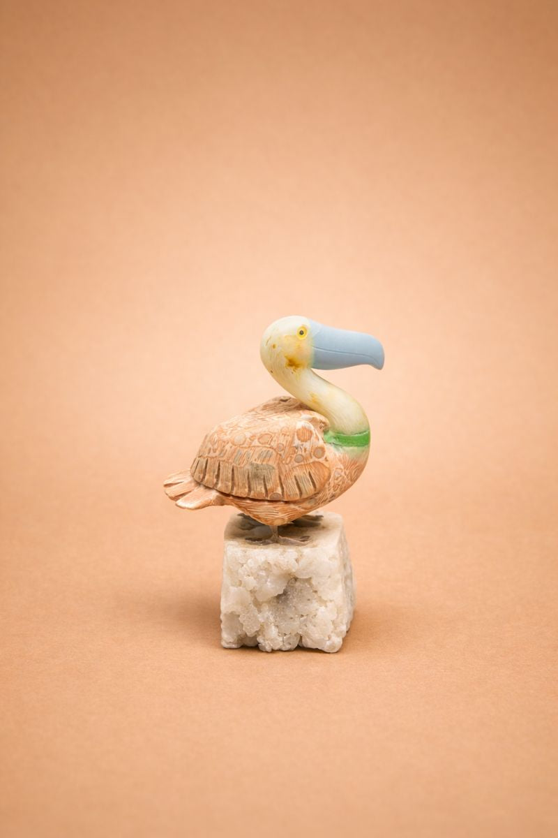 Gemstone Bird sculpture décor