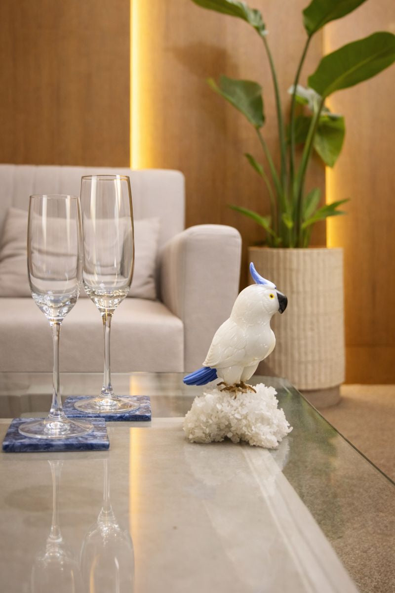Gemstone Bird Figurine