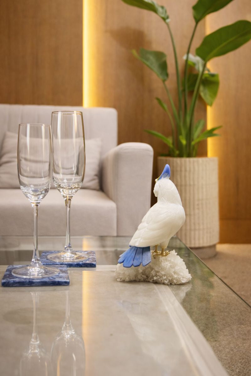 Gemstone Bird Figurine